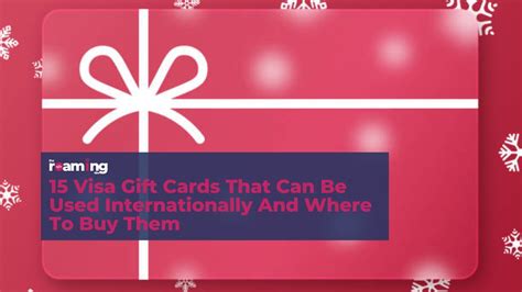 visa gift cards used internationally.